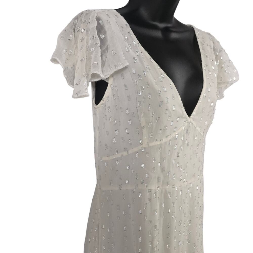 BHLDN Tiered Maxi Dress Minimalist Wedding Gown - Picture 7 of 14
